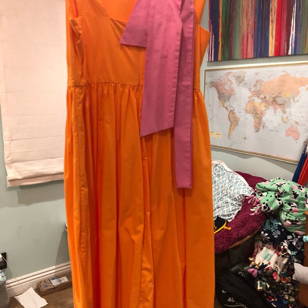 J Crew orange Dress - Picture 3 of 6